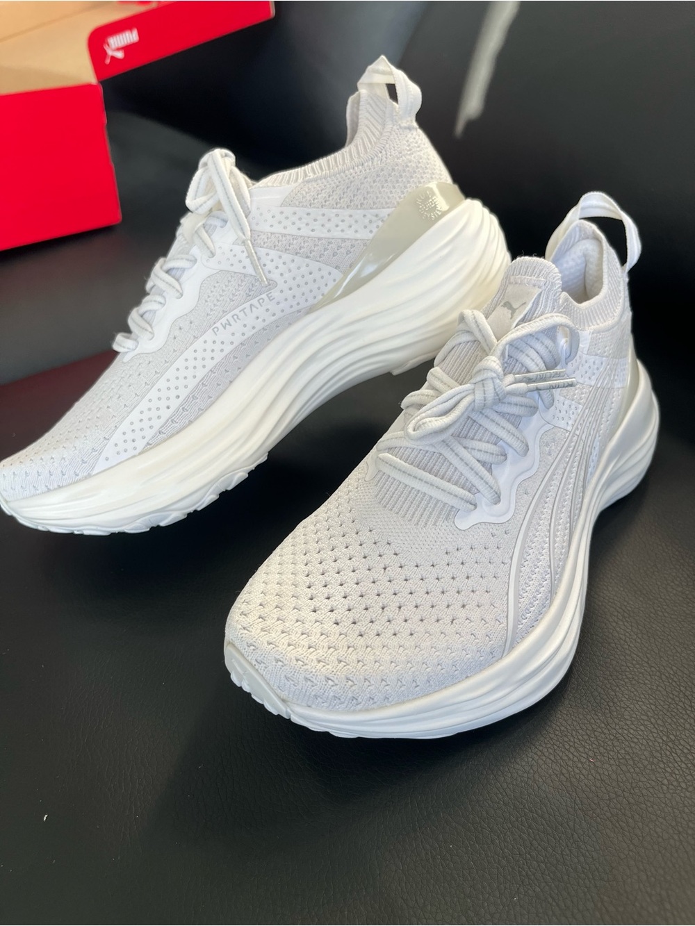 Puma ForeverRun Nitro White Knit Women’s Running Shoes Size 5.5
